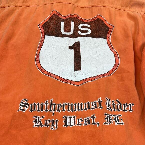 Biker Wear Sleeveless Denim Vest Button Down 2XL - Picture 6 of 8